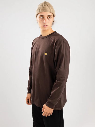 Carhartt WIP Chase Long Sleeve T-Shirt ruskea