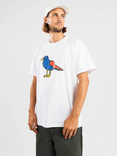 Cleptomanicx Smile Gull T-Shirt valkoinen