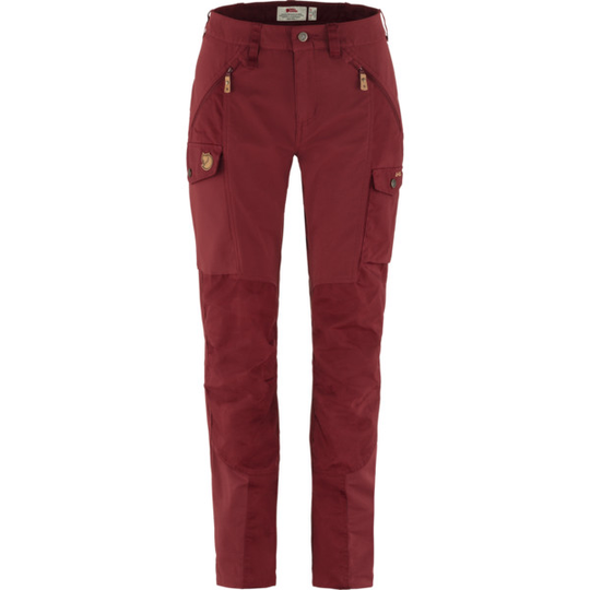 Fjällräven Nikka Trousers Curved W - Bordeaux Red - Naiset - 34