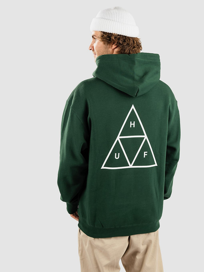 HUF Essentials TT Hoodie vihreä