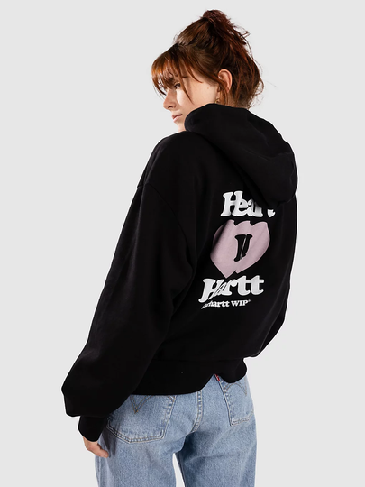 Carhartt WIP Heart II Hartt Vetoketjullinen Huppari musta