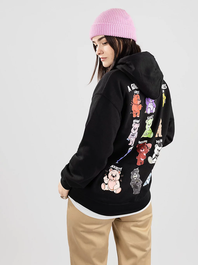Broken Promises Bear Guide Hoodie musta