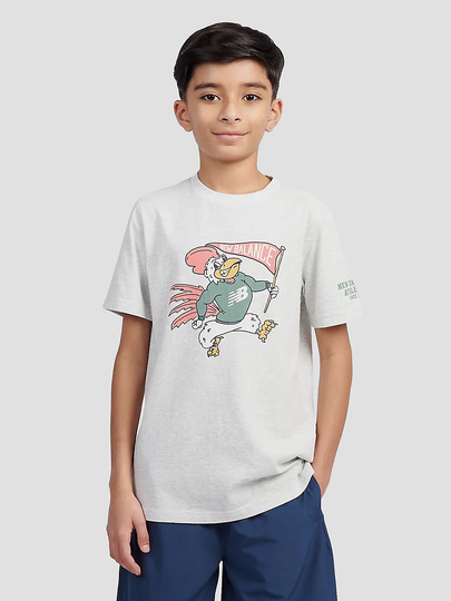New Balance Mascot Athletics Kids T-Paita harmaa