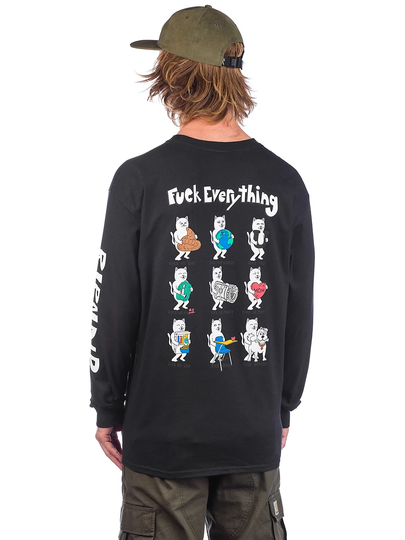 RIPNDIP Fuck Everything Long Sleeve T-Shirt musta