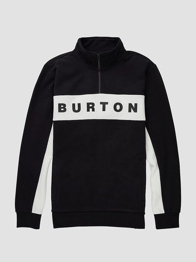 Burton Lowball 1/4 Zip Half-Zip Fleeceneule musta