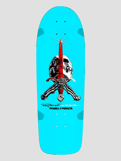 Powell Peralta OG Ray Rodriguez Skull & Sword 10.0" Skateboard Deck sininen