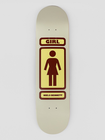 Girl Bennett 93 Til 8.0" Skateboard Deck harmaa