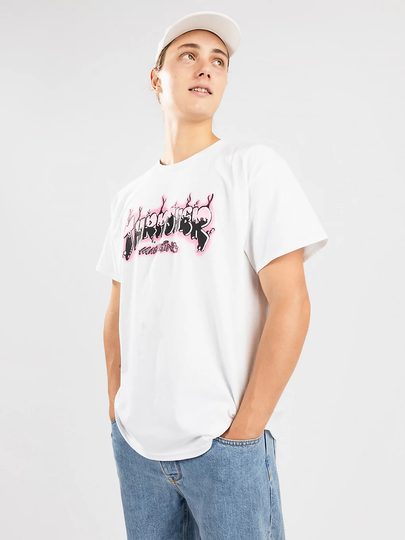 Thrasher Airbrush T-Shirt valkoinen