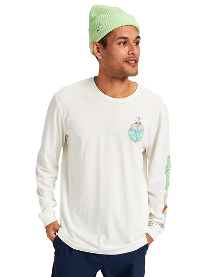Burton Patchen Long Sleeve T-Shirt valkoinen