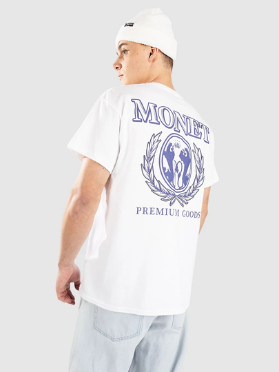 Monet Skateboards Dykwmfi T-paita valkoinen