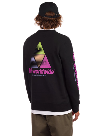HUF Prism Crewneck Sweater musta