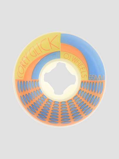 OJ Wheels Glick Bro Jazz Original Hardline 99A 55mm Wheels valkoinen