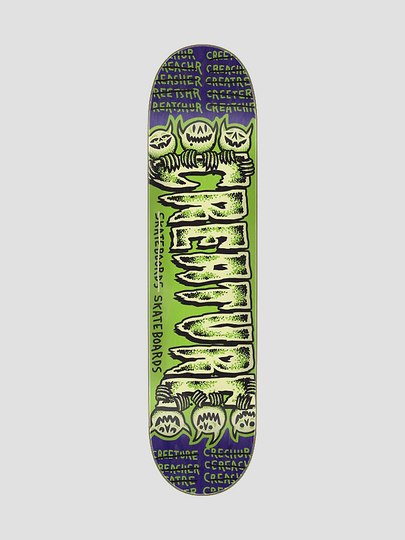Creature Psycho Logo SM Birch 7.75" Skateboard Deck vihreä