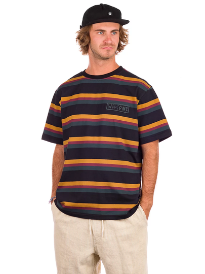 Welcome Medius Yarn Dyed Striped T-Shirt kuviotu