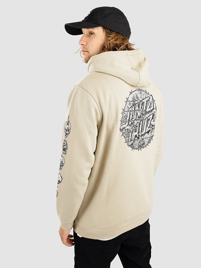 Santa Cruz Abyss Dot Hoodie ruskea