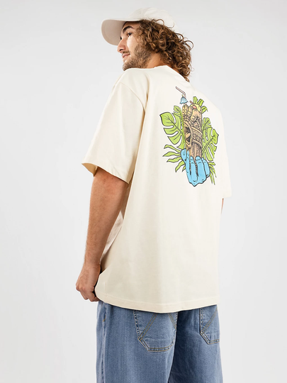 Santa Cruz Tiki Hand T-Shirt valkoinen