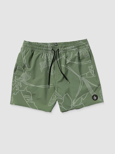 Volcom Lido Print Trunk 16 Surffishortsit vihreä