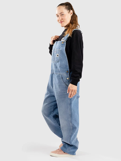 Carhartt WIP Bib Overall Straight Farkkuhaalarit sininen