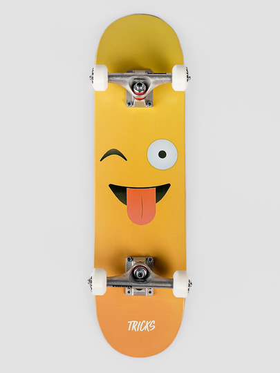 Tricks Emoji 7.25" Complete keltainen