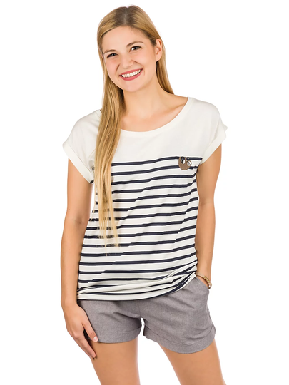 Iriedaily Slothy Stripe T-Shirt valkoinen