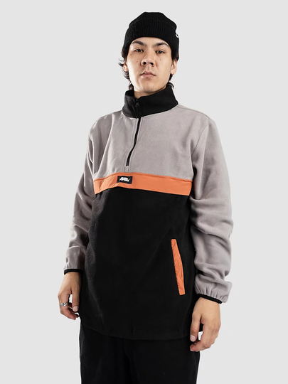 Blue Tomato 1/4 Placket Half-Zip Fleeceneule harmaa