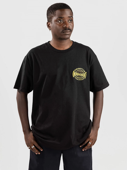 Primitive Global T-Shirt musta