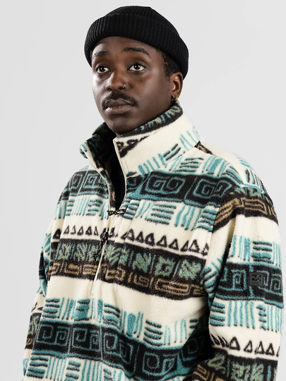 Billabong Boundary Mock Neck Fleece Hoodie valkoinen