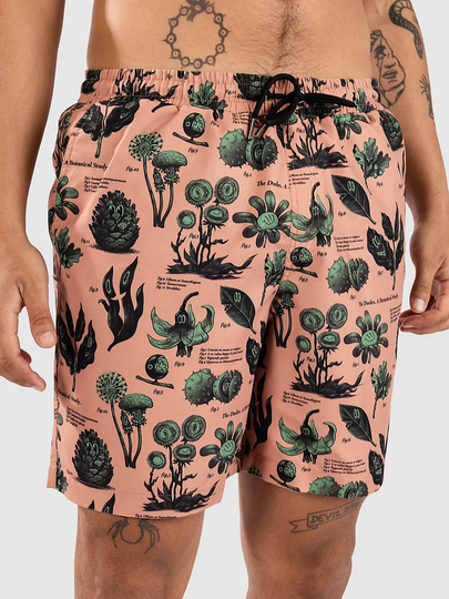 The Dudes Botanical Study Surffishortsit kuviotu