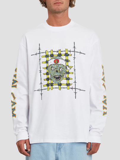 Volcom Richard French Fa Long Sleeve T-Shirt valkoinen