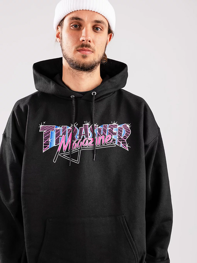 Thrasher Vice Logo Hoodie musta