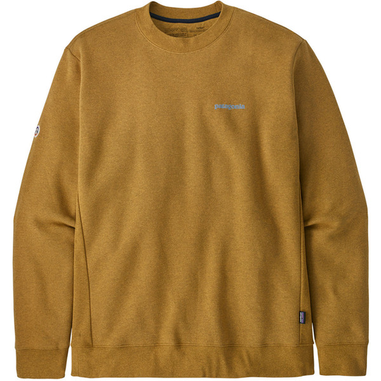 Patagonia Fitz Roy Icon Uprisal Crew Sweatshirt - Cabin Gold - Unisex - XS