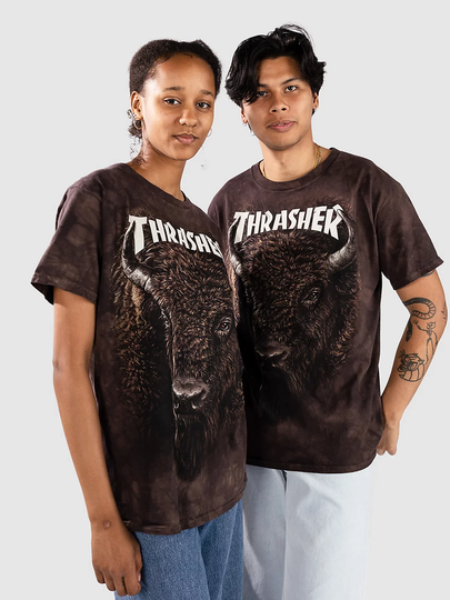 Thrasher Bison T-paita ruskea