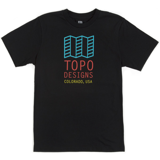 Topo Designs Original Logo Tee M - Black - Miehet - S
