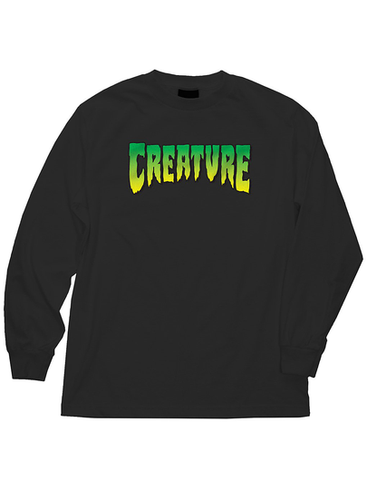 Creature Logo Long Sleeve T-Shirt musta