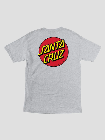 Santa Cruz Classic Dot T-Shirt harmaa