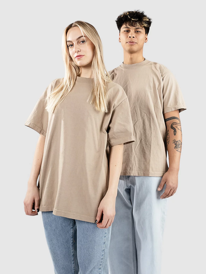 Shaka Wear 7.5 Max Heavyweight Garment Dye T-paita ruskea