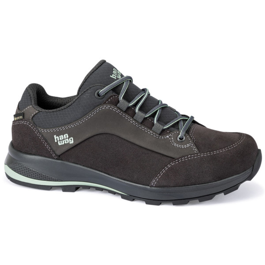 Hanwag Banks Low Bunion Lady Gtx - Asphalt/mint - Naiset - 5,5