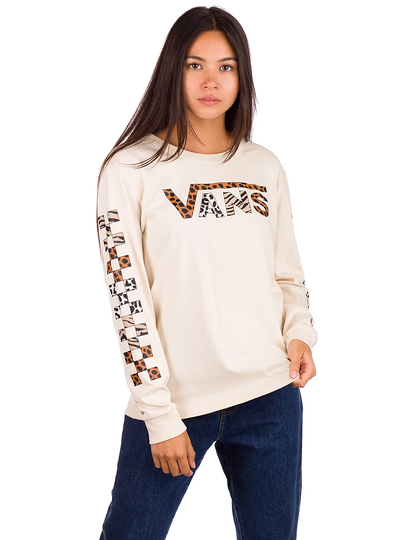 Vans Yodelz Long Sleeve T-Shirt valkoinen