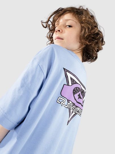 Quiksilver Take Us Back Logo Kids T-Paita sininen