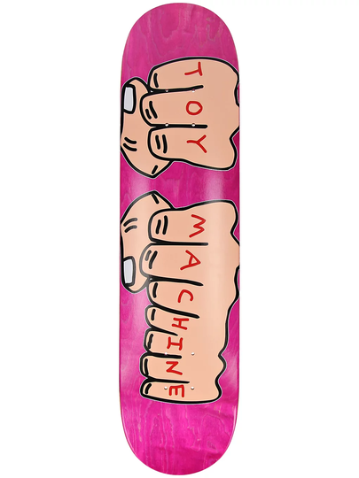 Toy Machine Fists 7.375" Skateboard Deck ruskea