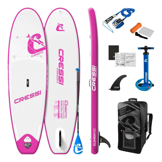 Cressi Element Small All Around ISup Set 9'2, Valkoinen/Pinkki