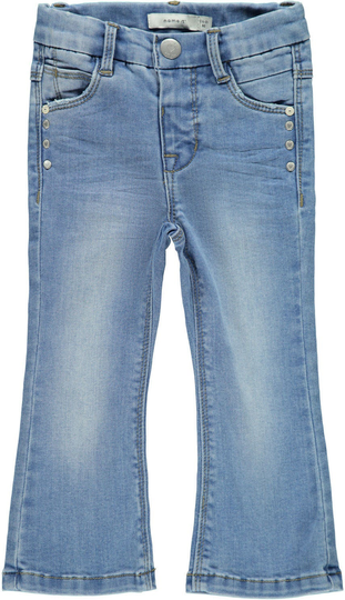Name it Polly Bootcut Farkut, Light Blue Denim, 86