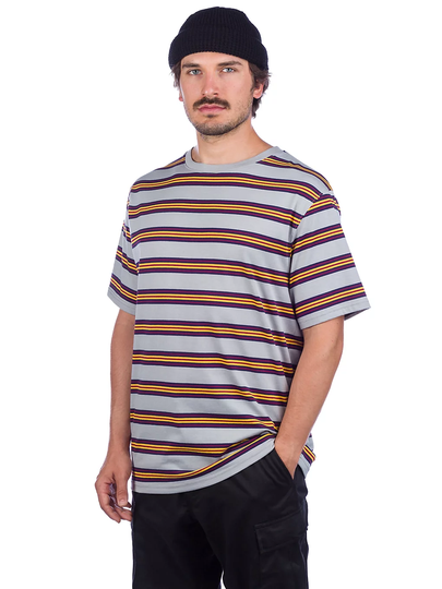 Zine Bonus Stripe T-Shirt harmaa