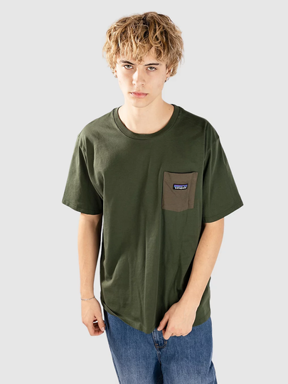 Patagonia Daily Pocket T-paita vihreä