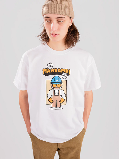 Worble Man Ramp! T-Shirt valkoinen