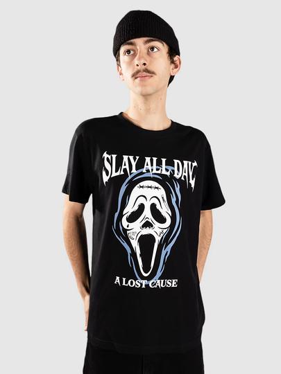 A Lost Cause Slay All Day T-paita musta