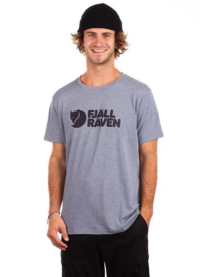 Fjällräven Logo T-Shirt sininen