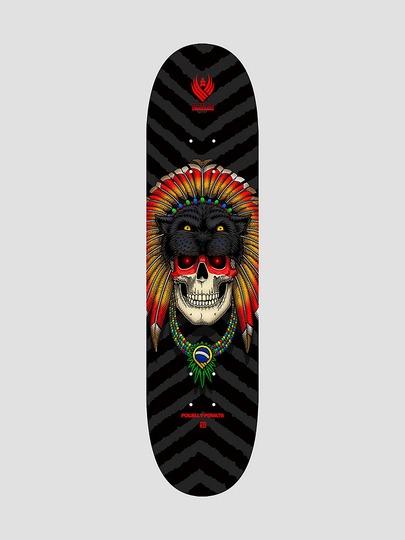 Powell Peralta Flight Pro 247 Kelvin Hoefler Skull 02 8.0" Skateboard Deck musta