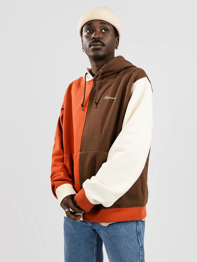 Paterson Colorblock Hoodie ruskea