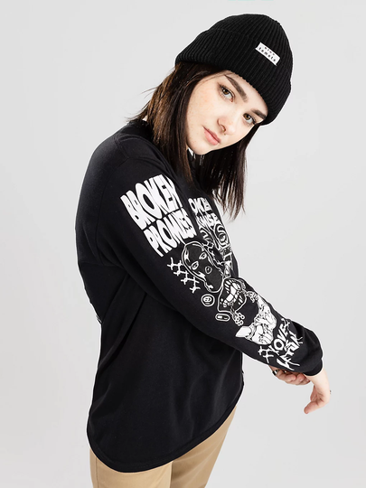 Broken Promises Love Is Lethal Long Sleeve T-Shirt musta